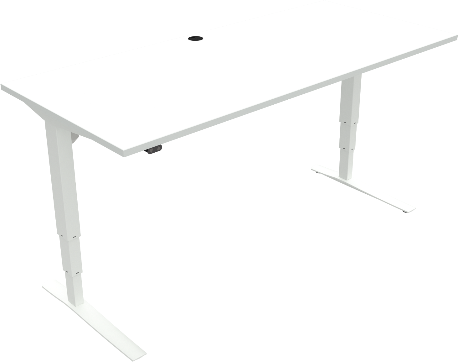-bens Hæve- Sænkebord Zennord Rise Rest 180x80   Hvid