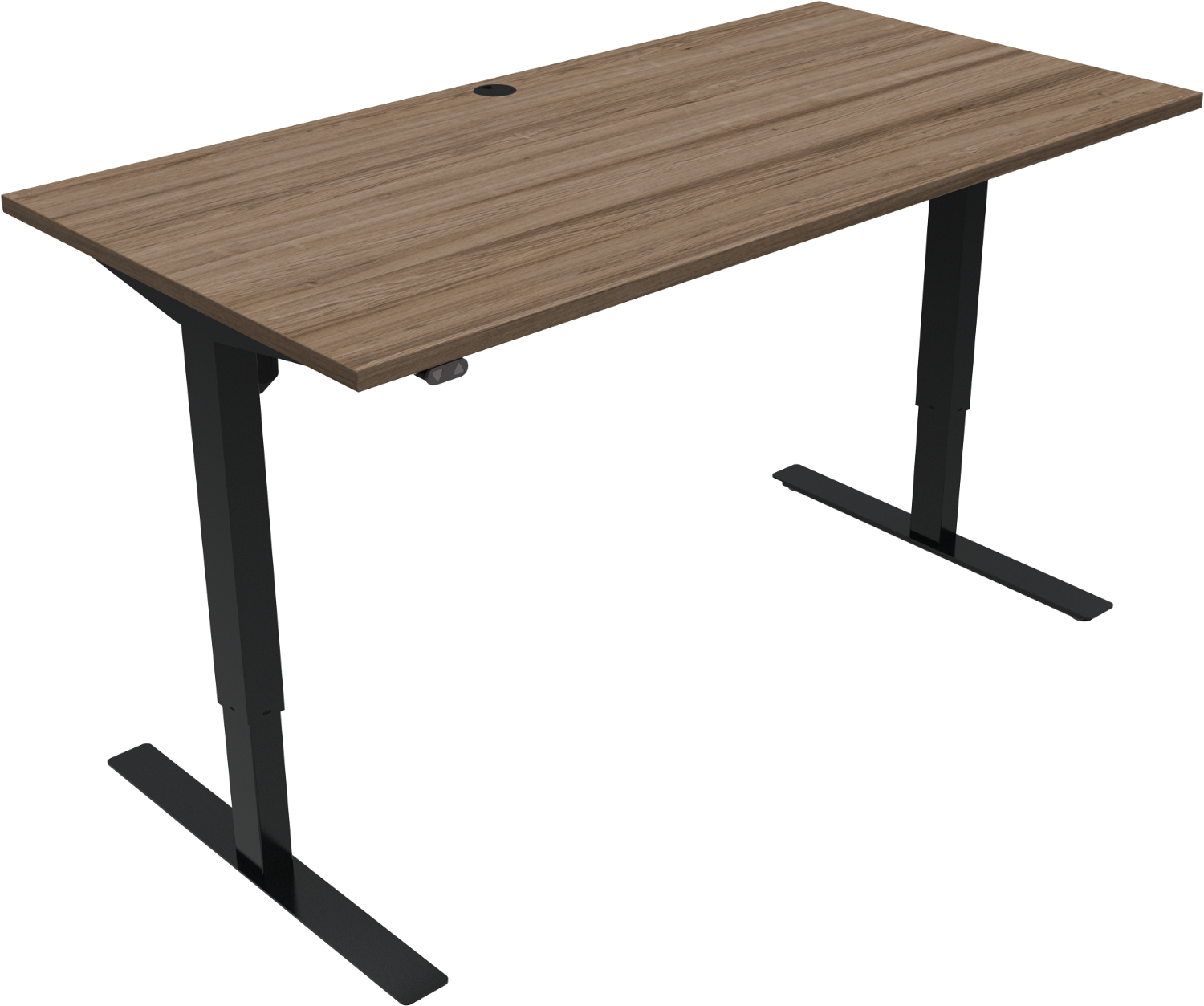 Hæve-Sænkebord Zennord Updown – Mørk Natur & Sort Design