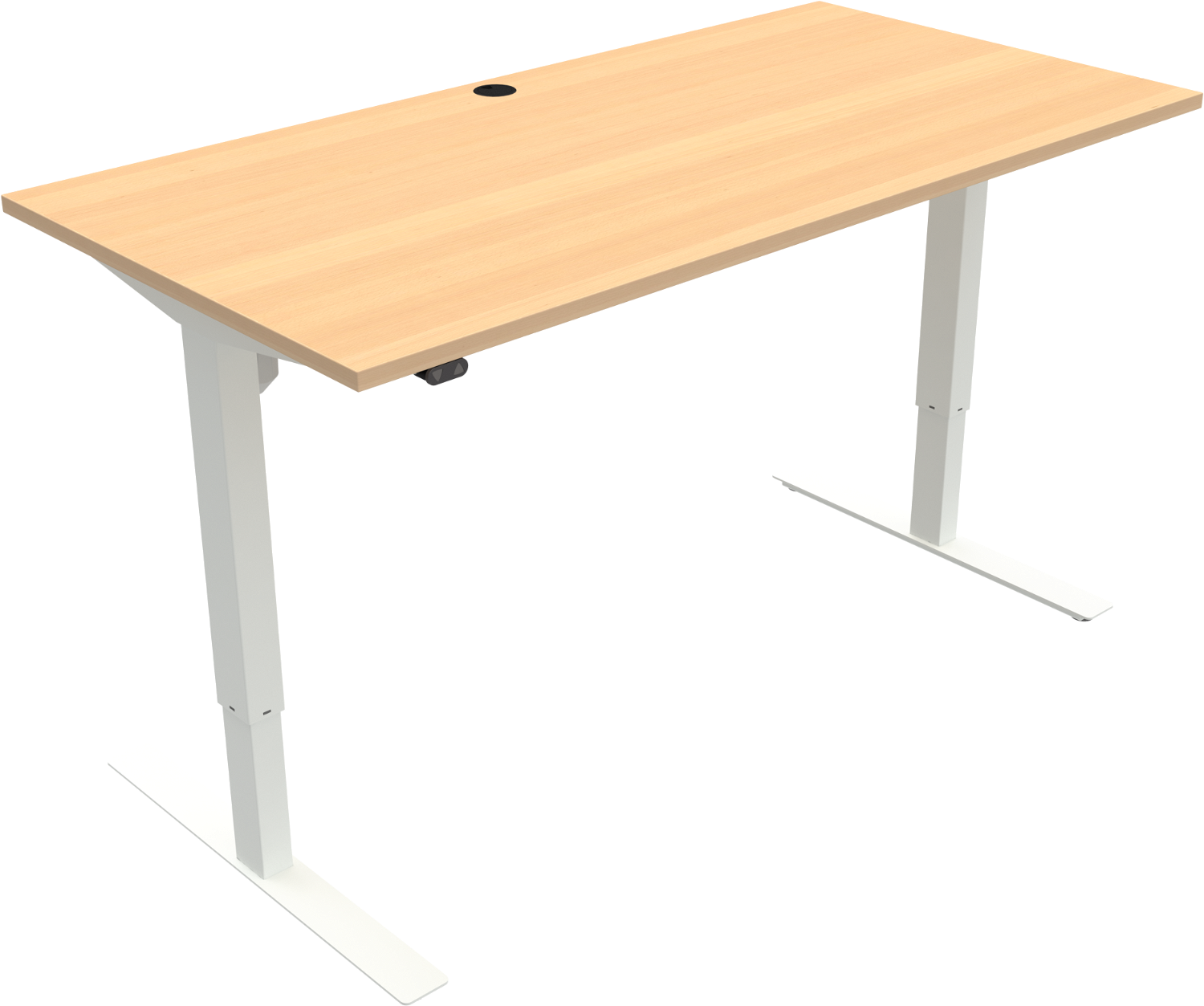 To-bens Hæve-/Sænkebord Zennord Updown 160x80 Natur Hvid