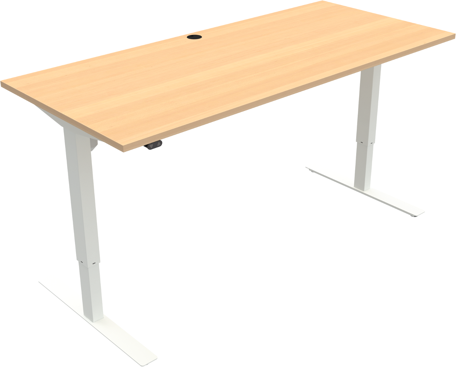 To-bens Hæve-Sænkebord Zennord Updown 180x80 Natur Hvid