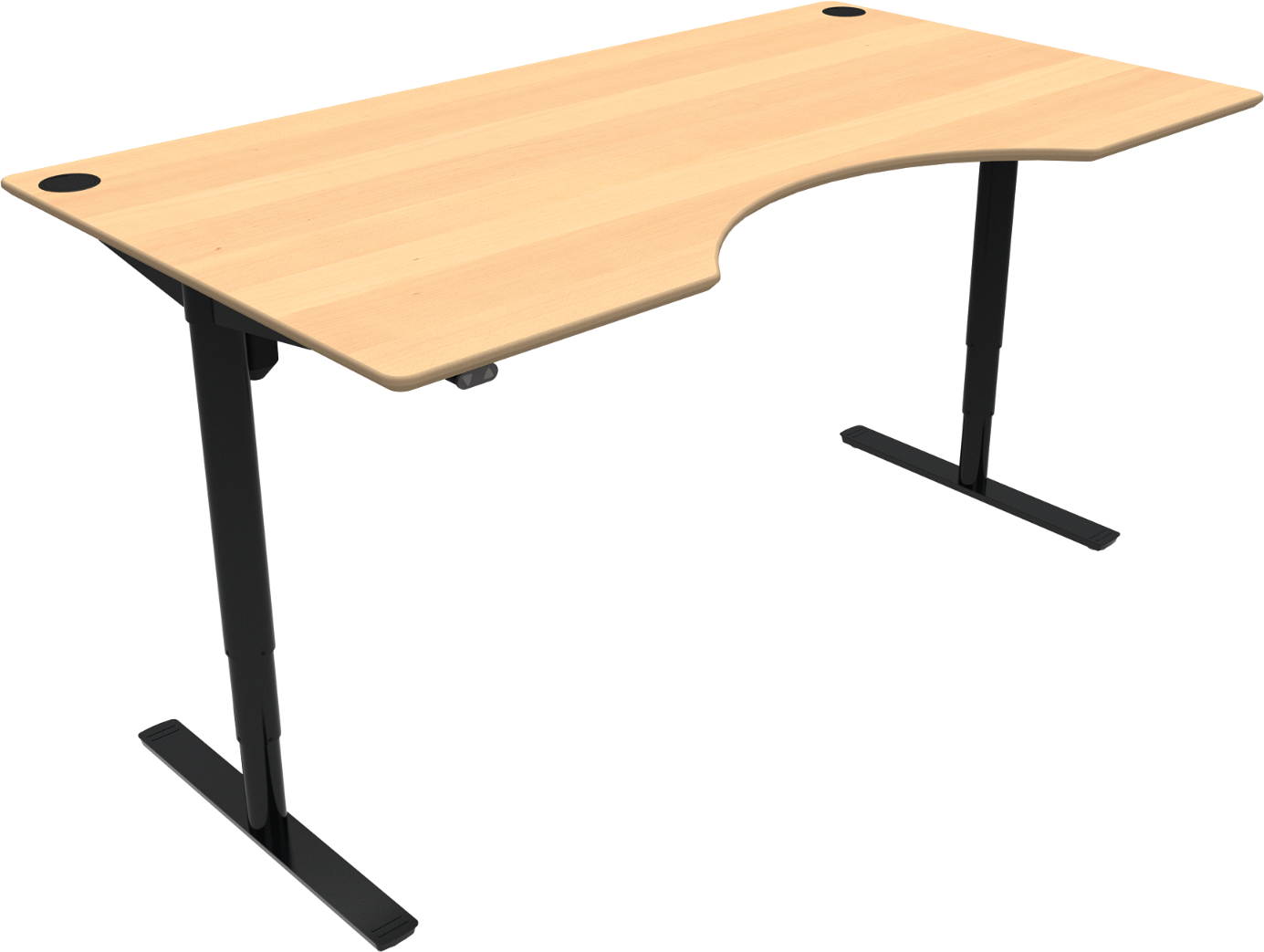 Ergonomisk Hæve-/Sænkebord Zennord i Bøg – Komfort og Stil