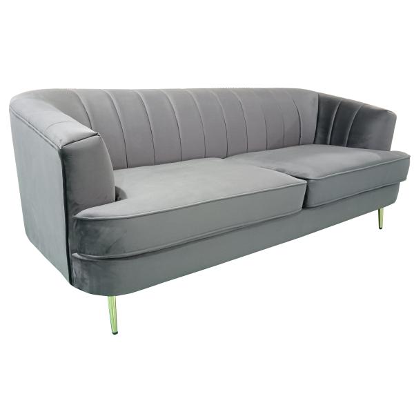 Homeville Andria   Pers  Velour Mørkegrå 200x89x79cm