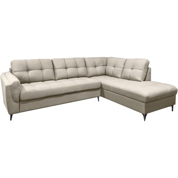Homeville Arendal Højrevendt Stof Beige 263x193x89cm