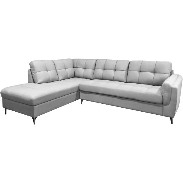 Homeville Arendal Venstrevendt Stof Grå 263x193x89cm