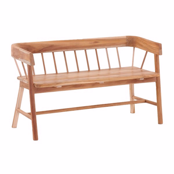 Dacore Havebænk Med Tremmer Andria 72x123x45   Teak 123     72     45     Møbelsalg