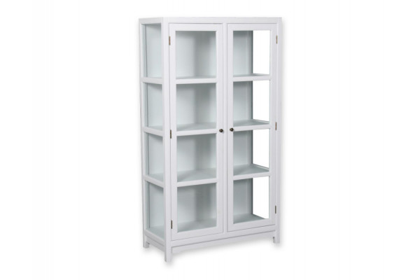 Barsø Vitrineskab 160x90x40   Hvid