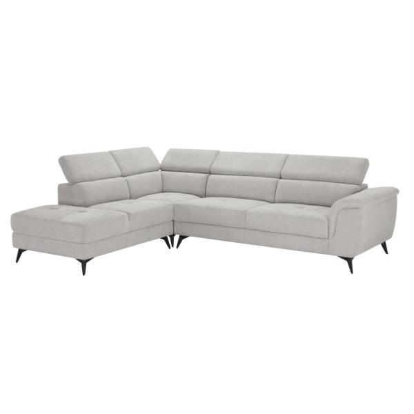 Furnhouse Betis Venstrevendt Stof Grå 283x217x93cm