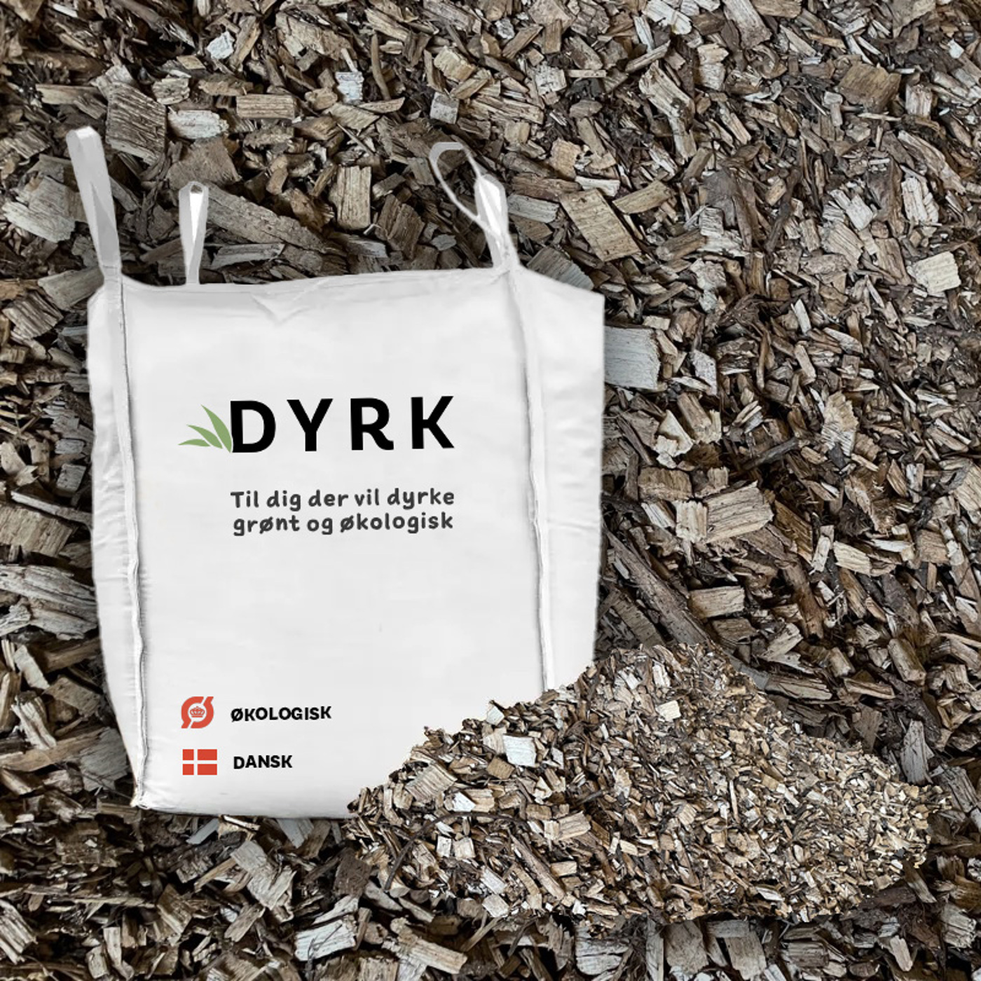 øko Pileflis   Ukrudtshæmmende Dækflis     Bigbag   1500l