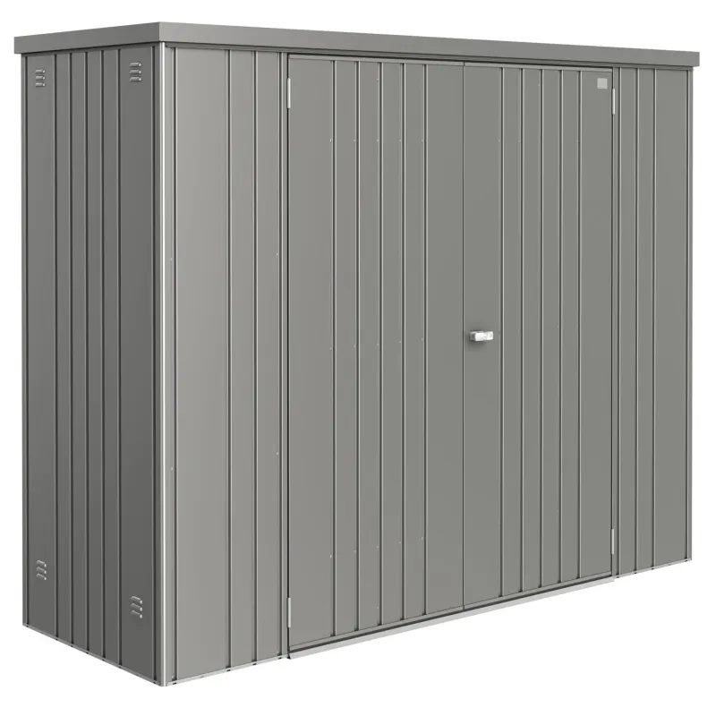 Biohort Redskabsrum 230 - Kvartsgrå Metallic Opbevaring