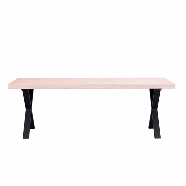 Rowico Home Brooklyn Spisebord Hvidpigmenteret Sort -ben 220x95 220 75 95 Møbelsalg