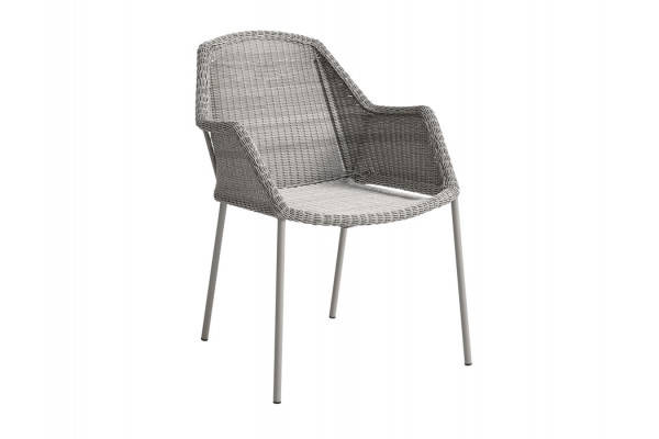 Cane-line Breeze Stabelstol Armlæn Taupe