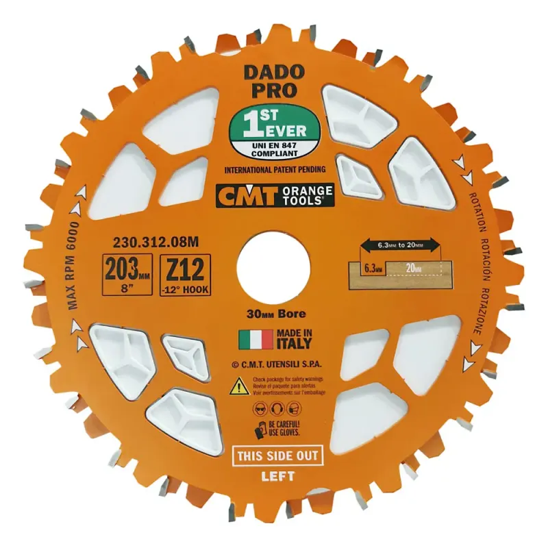 Cmt Dado Klinger 203x6  -20 0x30 Z12 230 312 08m