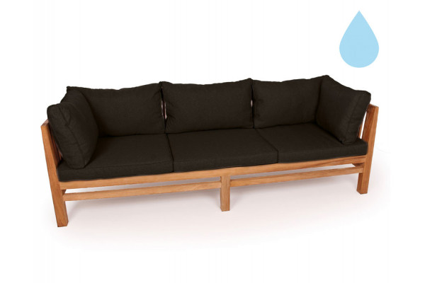 Colorado Teak Sofa   Pers  Sort Vandafvisende
