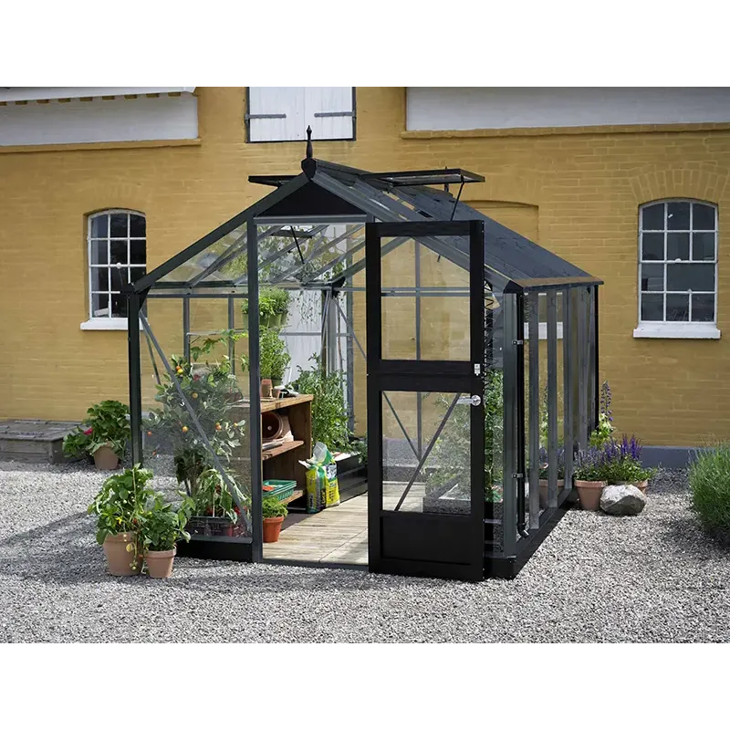 Juliana Compact Drivhus – Stilfuldt Antracitgrå Design