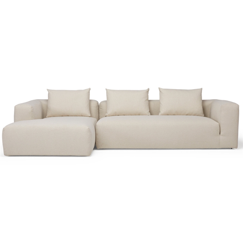 Nordly Cozy    Personers Sofa Natur Stof    Chaiselong 303     64     157     Møbelsalg