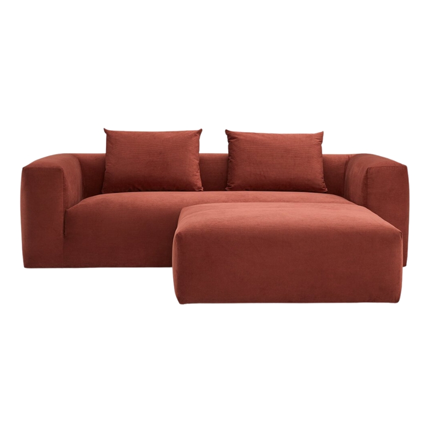 Nordly Sienna Sofa   Personers Sofa    Rust Stof   Møbelsalg