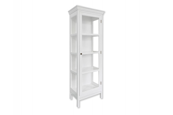 Endelave Vitrineskab 165x57x36   Hvid
