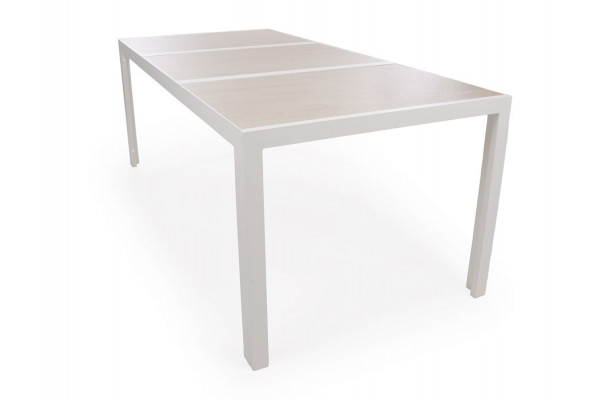 Fanø Keramik Havebord 90x195   Gråhvid Beige