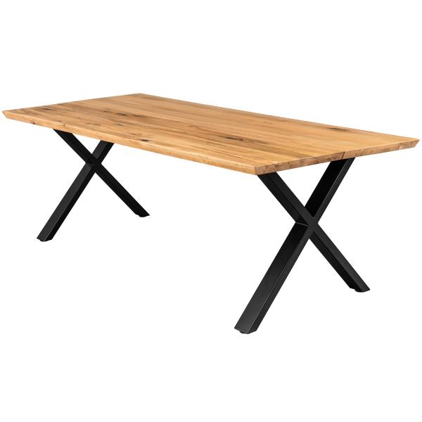 Homeville Firenze Med Krydsben 200x95x74cm Natur Sort 200x95x74cm
