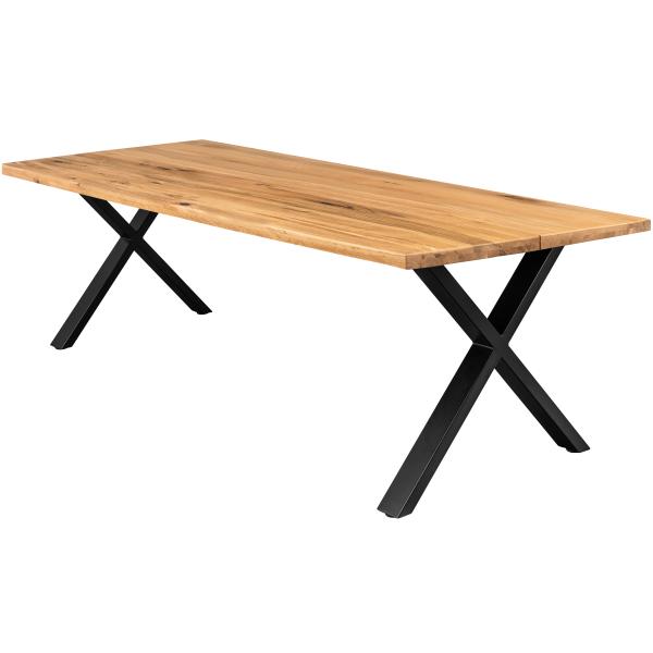 Homeville Firenze Med Krydsben 240x95x74cm   Natur Sort 240x95x74cm