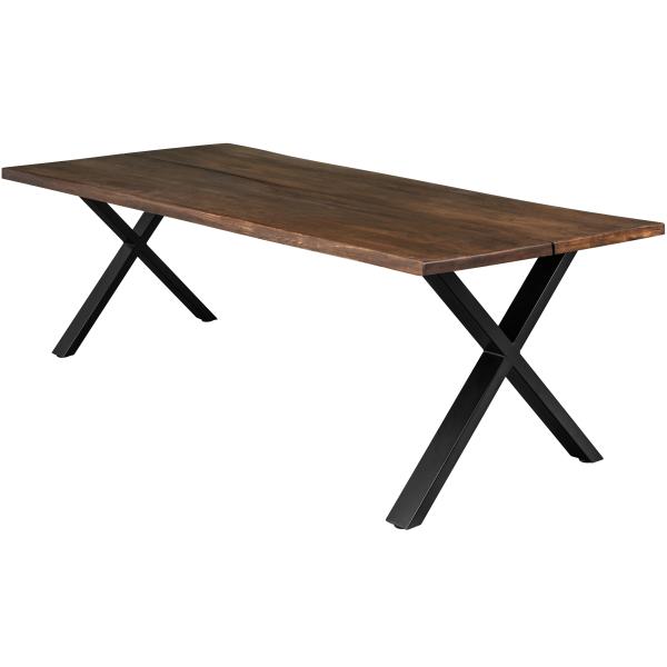 Homeville Firenze Med Krydsben 240x95x74cm   Smoked Sort 240x95x74cm