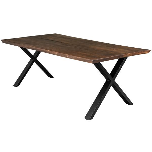 Homeville Firenze Med Krydsben 200x95x74cm   Smoked Sort 200x95x74cm