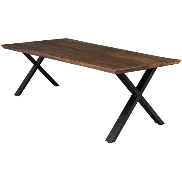 Homeville Firenze Med Krydsben 240x95x74cm   Smoked Sort 240x95x74cm
