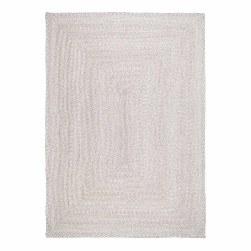 Flettet Tæppe   Sand Lavet   100  Genanvendt Plastik 200x300   3981315