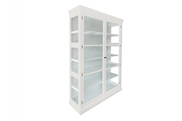 Fyn Vitrineskab 212x148x44   Hvid
