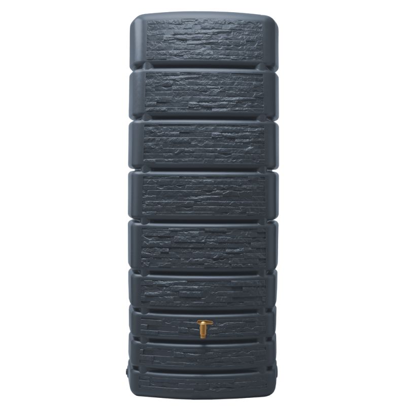 Garantia Slim Stone 500L Regnvandsbeholder - Grå Granit