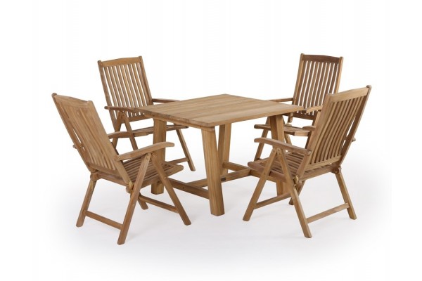 Hercules Devon Teak Havemøbelsæt – Perfekt til Haven!