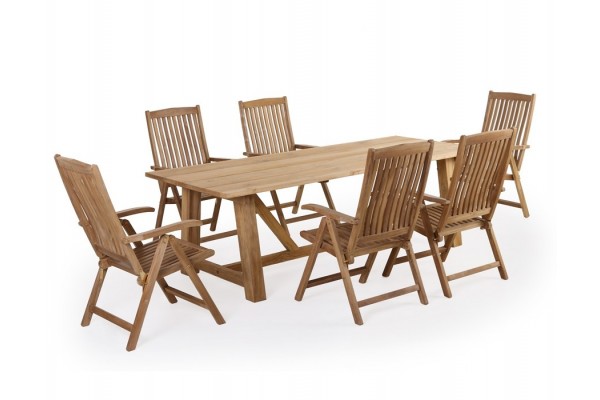 Hercules 246 Devon Teak Havemøbelsæt – Elegance til Haven