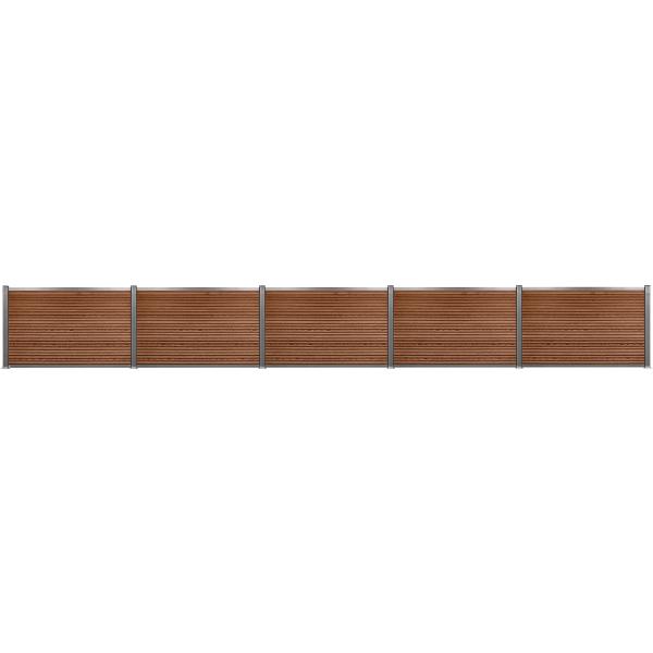 Workmann Komposithegnsæt 572x120cm Brun Grå 572x120cm