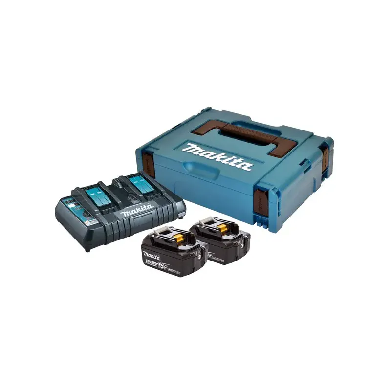 Makita Batteripakke 2x BL1850B + DC18RD – Fantastisk tilbud!