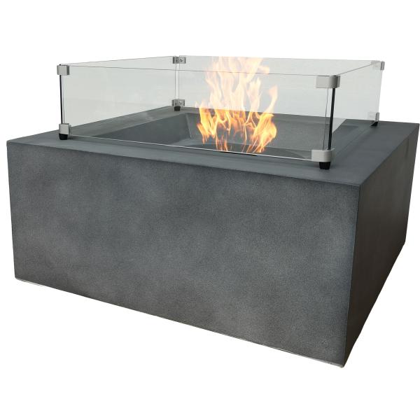 Heatus Mallorca Biopejs Ildbord Grå 77x77x33cm