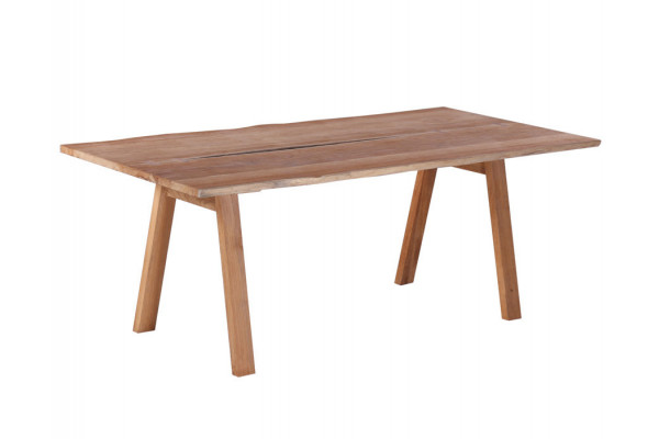 Mika Plankebord 90x200 Bordben Teak Skrå