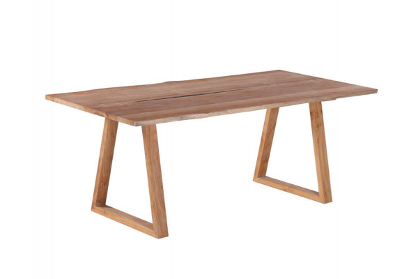 Mika Plankebord 90x200 Bordben Teak Trapez