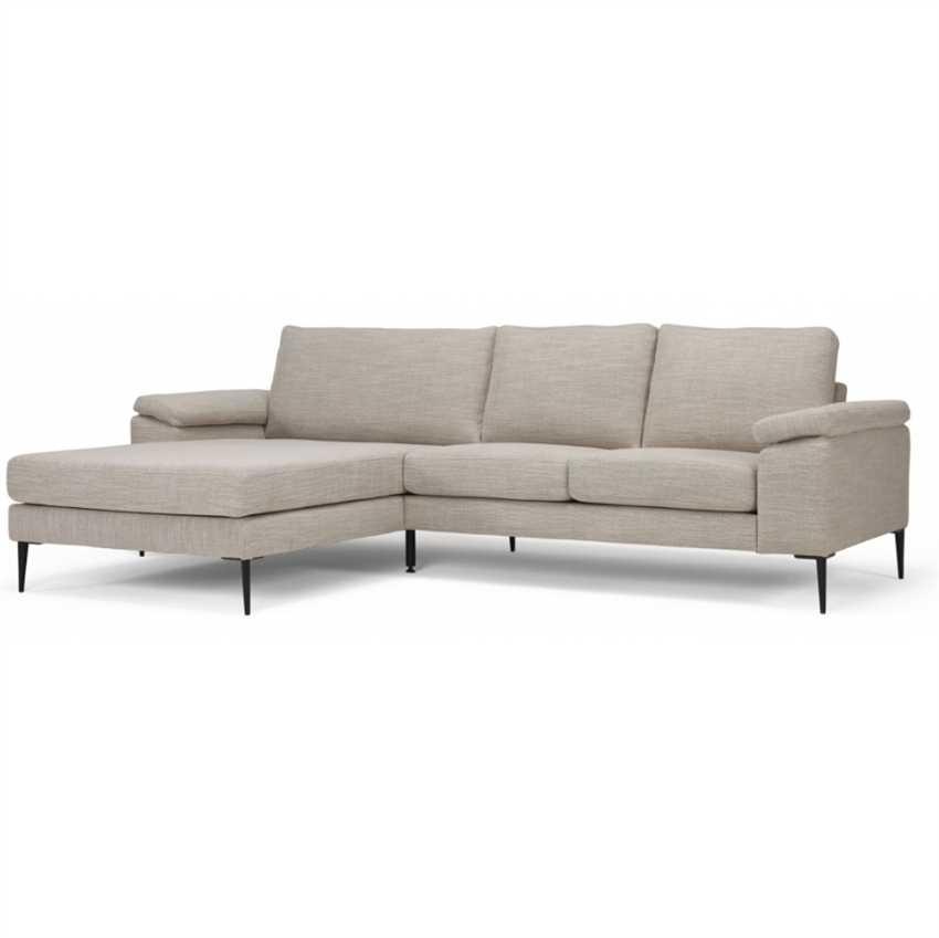 Nordly Lyon   Personers Sofa    Chaiselong Sandfarvet 268     81     87     Møbelsalg