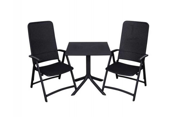 Nardi Clip Darsena Cafesæt 70x70 Antracit