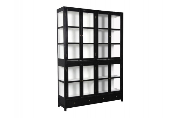 Nekselø Vitrineskab 212x150x40   Hvid