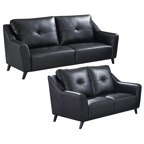 Homeville Nevada Sofa     Pers Læder Sort