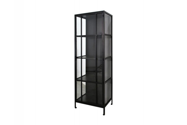 Nyråd Vitrineskab   Metal 60x40x172   Sort