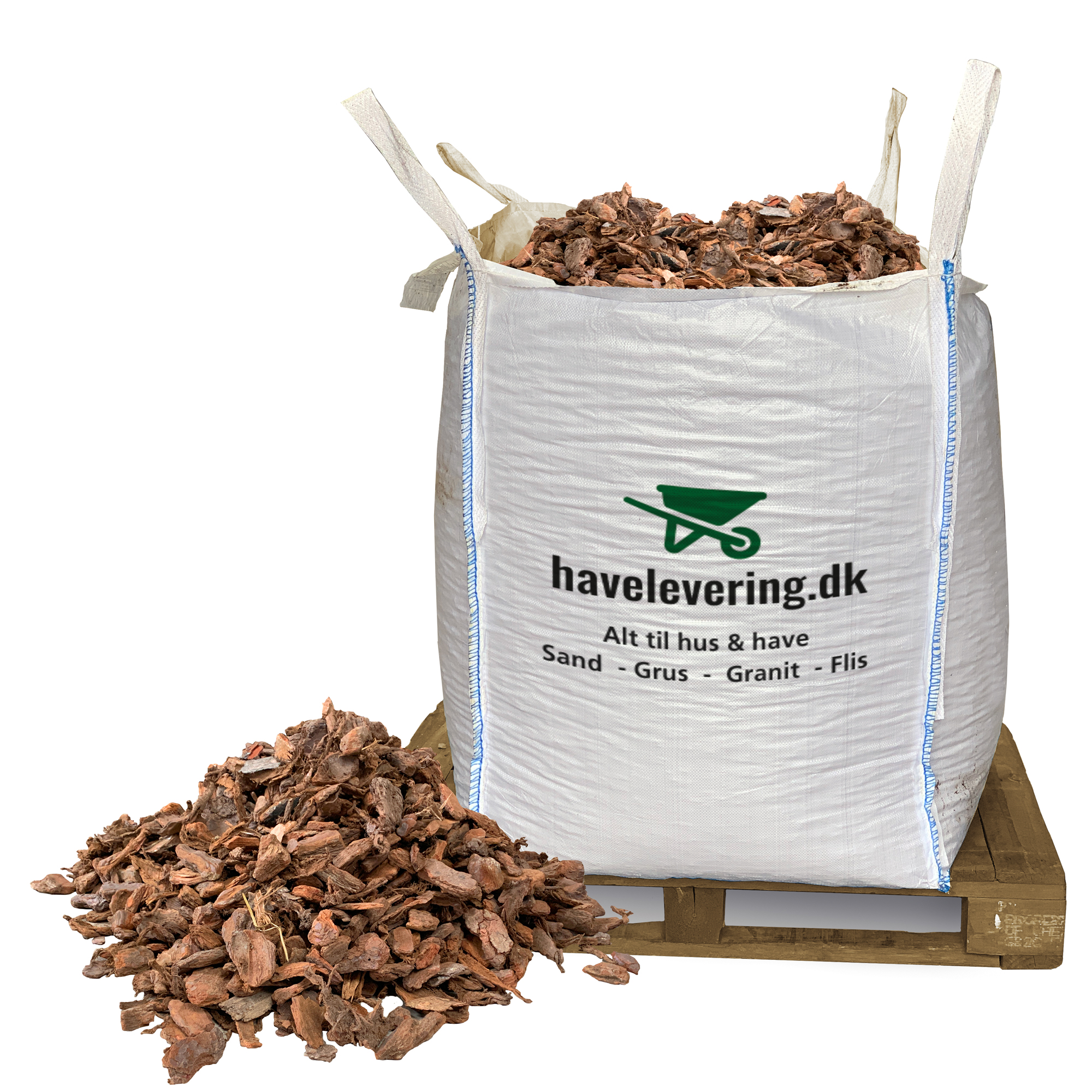 Pinjebark 25 45mm  Frit Leveret   Hele
