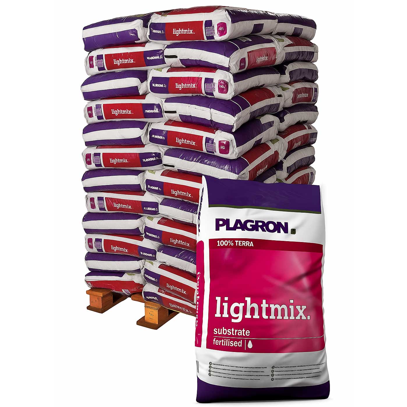 Plagron 50l Lightmix 50 Stk Palle Inkl  Levering