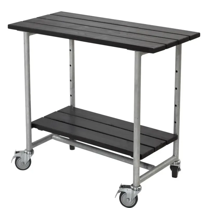 Plus Urban Picnic Grillbord     Hylde   Hjul Sort 179540-15