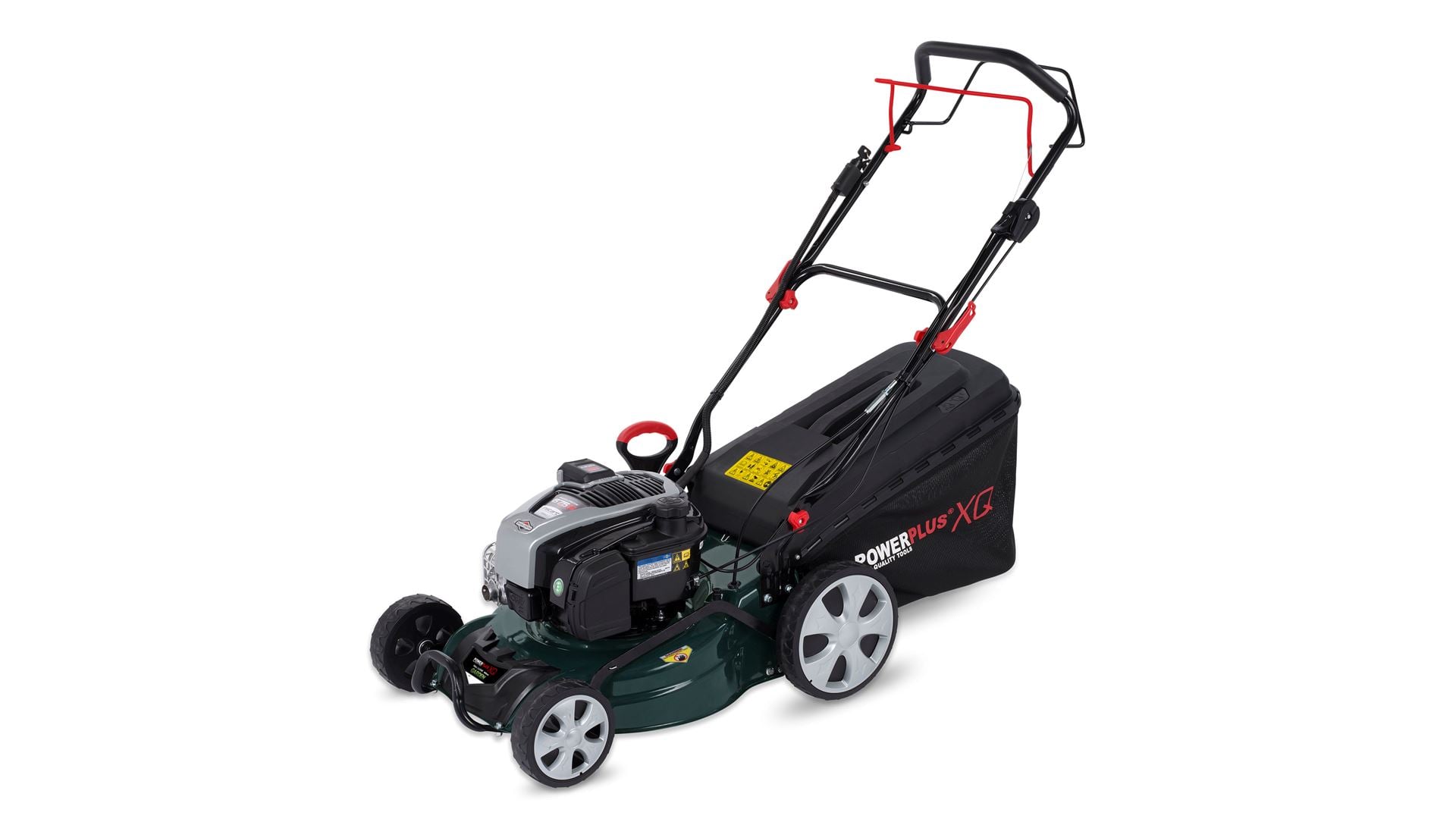 Kraftfuld 163cc Plæneklipper med Accu fra Powerplus