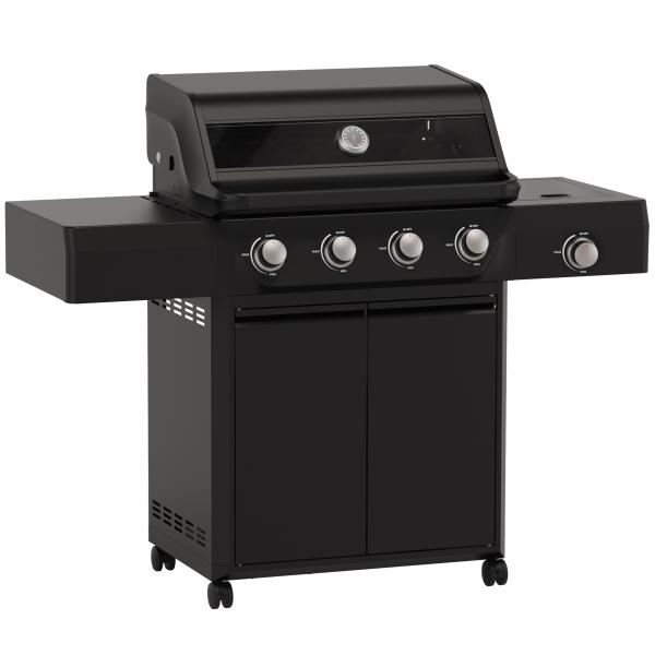 Heatus Premium Gasgrill Med   Brændere   Blus 139x57x119cm