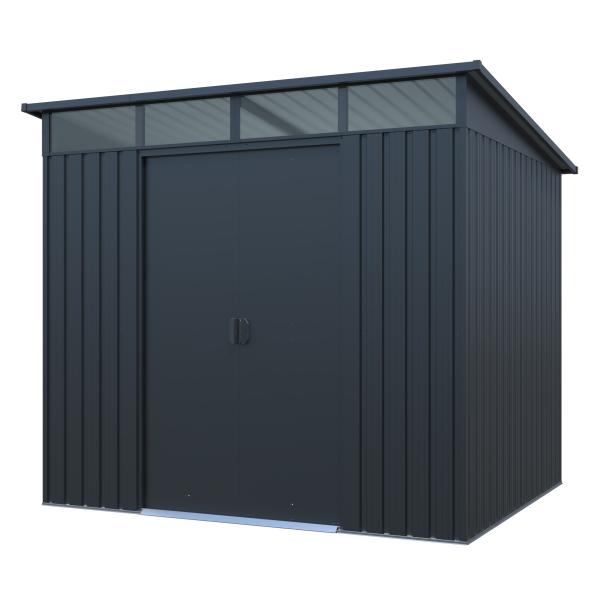 Workmann Redskabsskur Stål Antracit   5m2 199x238x202cm