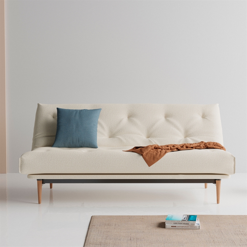 Innovation Living Colpus Sovesofa Bouclé Off White 200     90     200     Møbelsalg