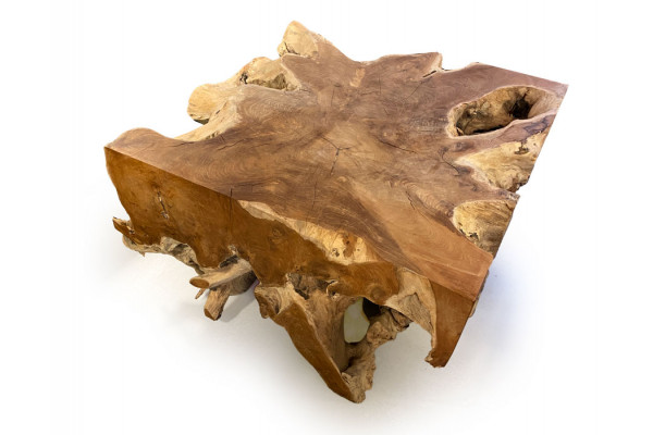 Unikt Teak Rodbord 80x80 cm – Ideelt til Haven!